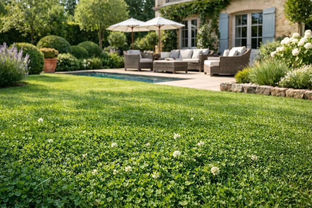 Artificial turf installed for a low maintenance backyard in Maple Ridge